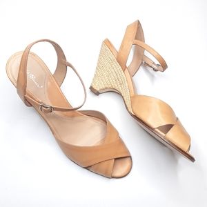 Eddie Bauer Tan Espadrille Wedge Sandals